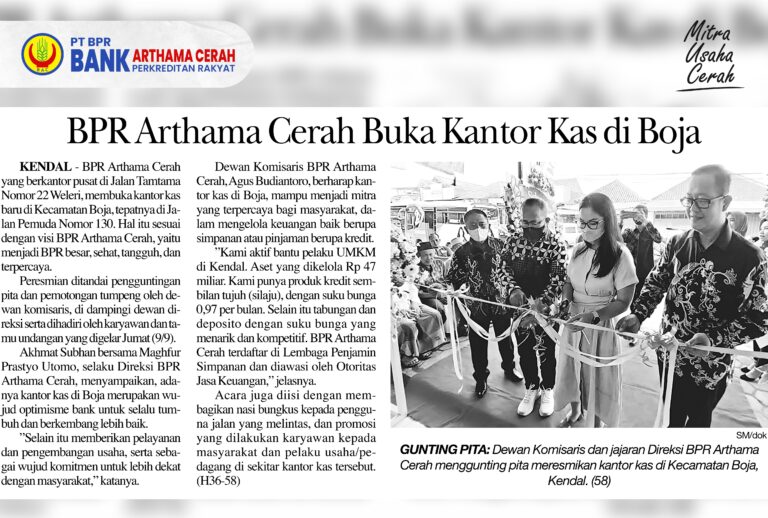 BPR Arthama Cerah Buka Kantor Kas Baru